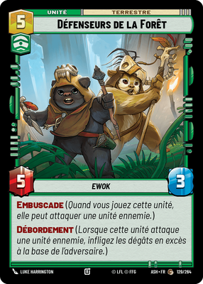Défenseurs de la Forêt - carte Star Wars Unlimited