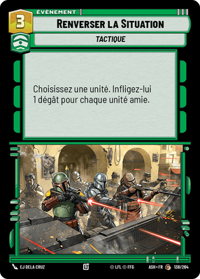 Renverser la Situation - carte Star Wars Unlimited