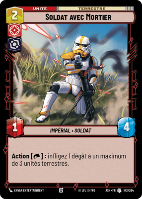 Soldat avec Mortier - carte Star Wars Unlimited