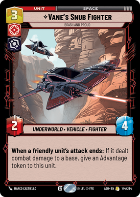 Vane's Snub Fighter — Brash and Proud