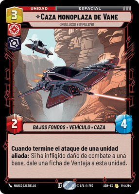 Caza monoplaza de Vane