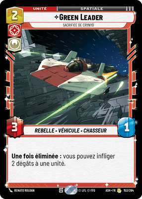 Green Leader - carte Star Wars Unlimited