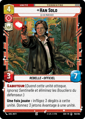 Han Solo - carte Star Wars Unlimited