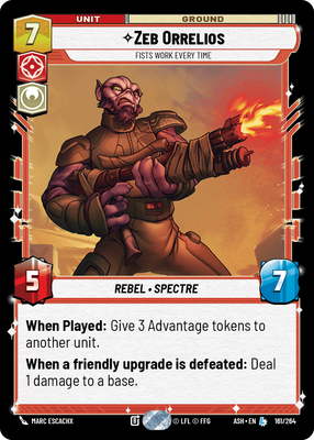 Zeb Orrelios — Fists Work Every Time