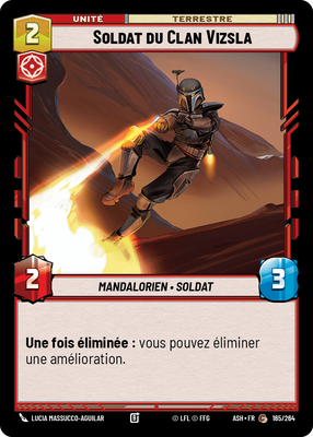 Soldat du Clan Vizsla - carte Star Wars Unlimited