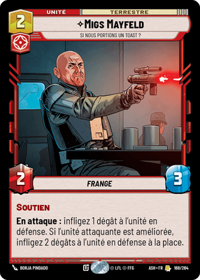 Migs Mayfeld - carte Star Wars Unlimited