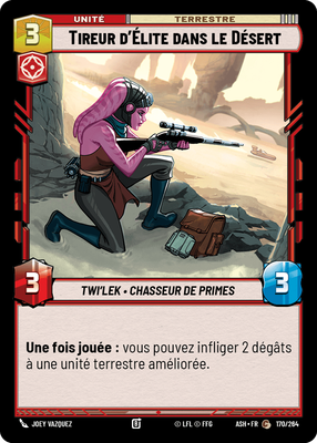 Tireur d'Élite dans le Désert - carte Star Wars Unlimited