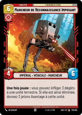 Marcheur de Reconnaissance Imposant - carte Star Wars Unlimited