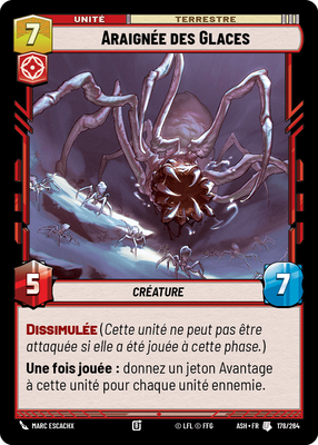 Araignée des Glaces - carte Star Wars Unlimited