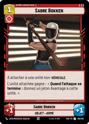 Sabre Bokken - carte Star Wars Unlimited
