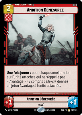 Ambition Démesurée - carte Star Wars Unlimited