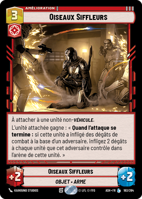 Oiseaux Siffleurs - carte Star Wars Unlimited