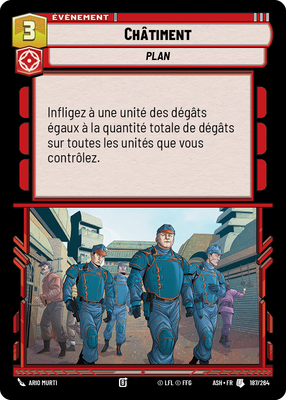 Châtiment - carte Star Wars Unlimited