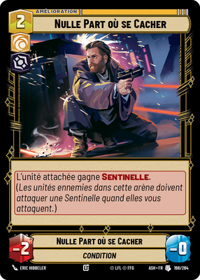 Nulle Part où se Cacher - carte Star Wars Unlimited