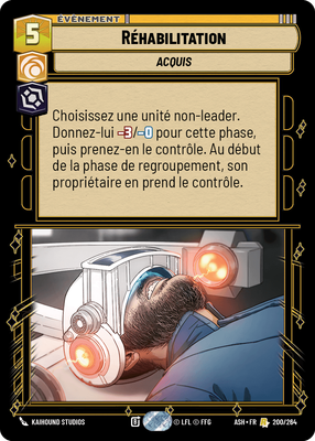 Réhabilitation - carte Star Wars Unlimited