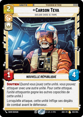 Carson Teva - carte Star Wars Unlimited