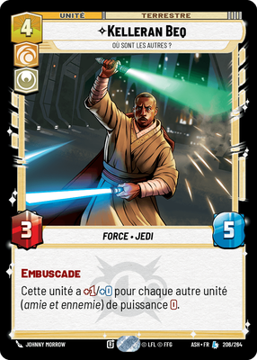 Kelleran Beq - carte Star Wars Unlimited