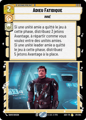 Adieu Fatidique - carte Star Wars Unlimited