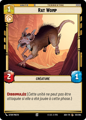 Rat Womp - carte Star Wars Unlimited
