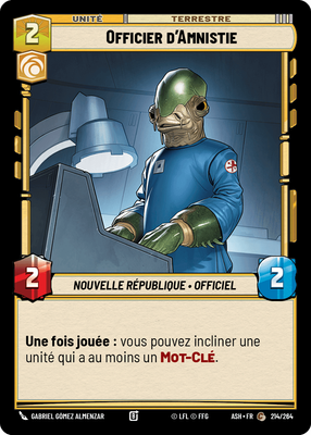 Officier d'Amnistie - carte Star Wars Unlimited