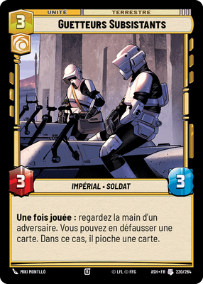 Guetteurs Subsistants - carte Star Wars Unlimited