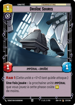 Droïde Souris - carte Star Wars Unlimited