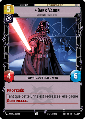 Dark Vador - carte Star Wars Unlimited
