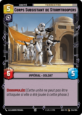 Corps Subsistant de Stormtroopers - carte Star Wars Unlimited
