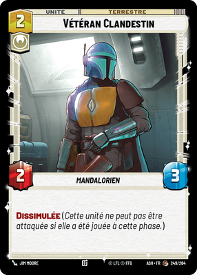 Vétéran Clandestin - carte Star Wars Unlimited