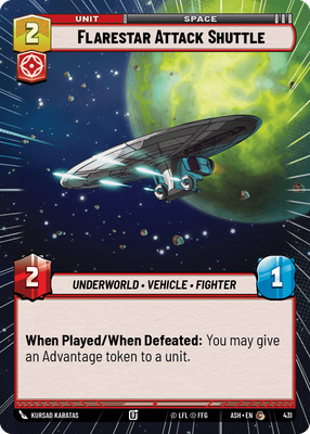 Flarestar Attack Shuttle ASH 431