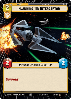 Flanking TIE Interceptor ASH 479