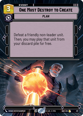 One Must Destroy to Create ASH 511