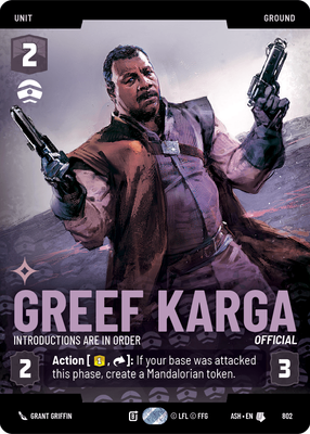 Greef Karga ASH 802