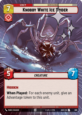 Knobby White Ice Spider ASH 680