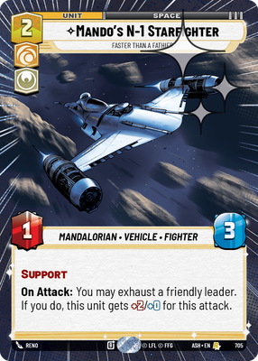 Mando's N-1 Starfighter ASH 705