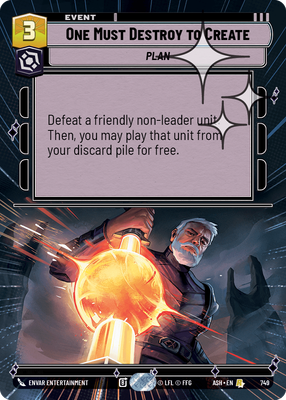 One Must Destroy to Create ASH 749