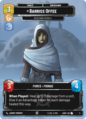Barriss Offee — Redeeming Herself