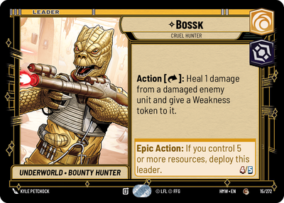 Bossk - carte Star Wars Unlimited