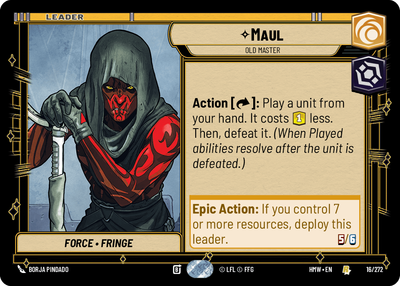 Maul - carte Star Wars Unlimited