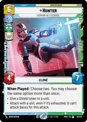 Hunter - carte Star Wars Unlimited