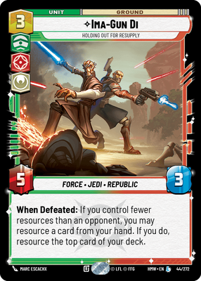 Ima-Gun Di - carte Star Wars Unlimited