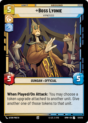 Boss Lyonie - carte Star Wars Unlimited