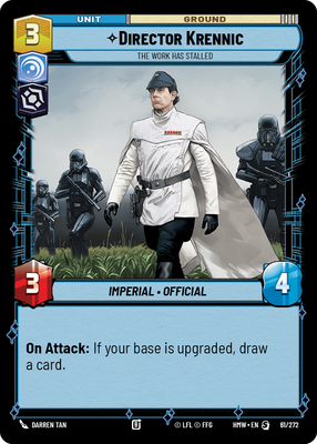Director Krennic - carte Star Wars Unlimited