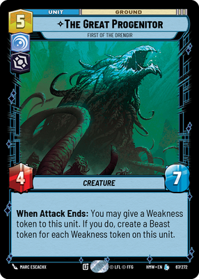 The Great Progenitor - carte Star Wars Unlimited