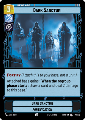 Dark Sanctum - carte Star Wars Unlimited