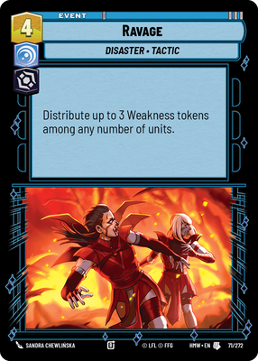 Ravage - carte Star Wars Unlimited