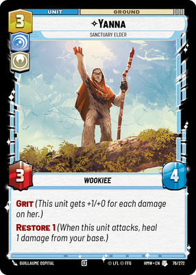 Yanna - carte Star Wars Unlimited