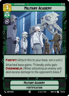 Military Academy - carte Star Wars Unlimited