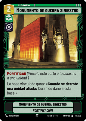 Monumento de guerra siniestro