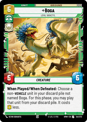 Boga - carte Star Wars Unlimited